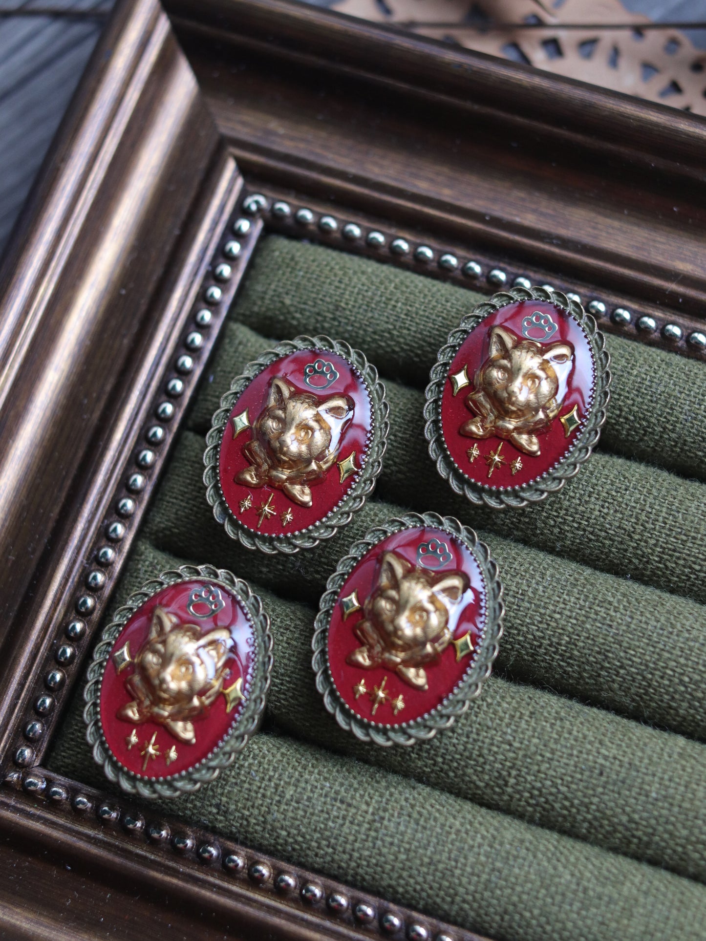 Vintage style ring - Cat