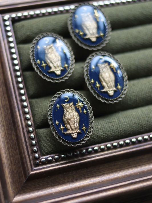 Vintage style ring - Owl