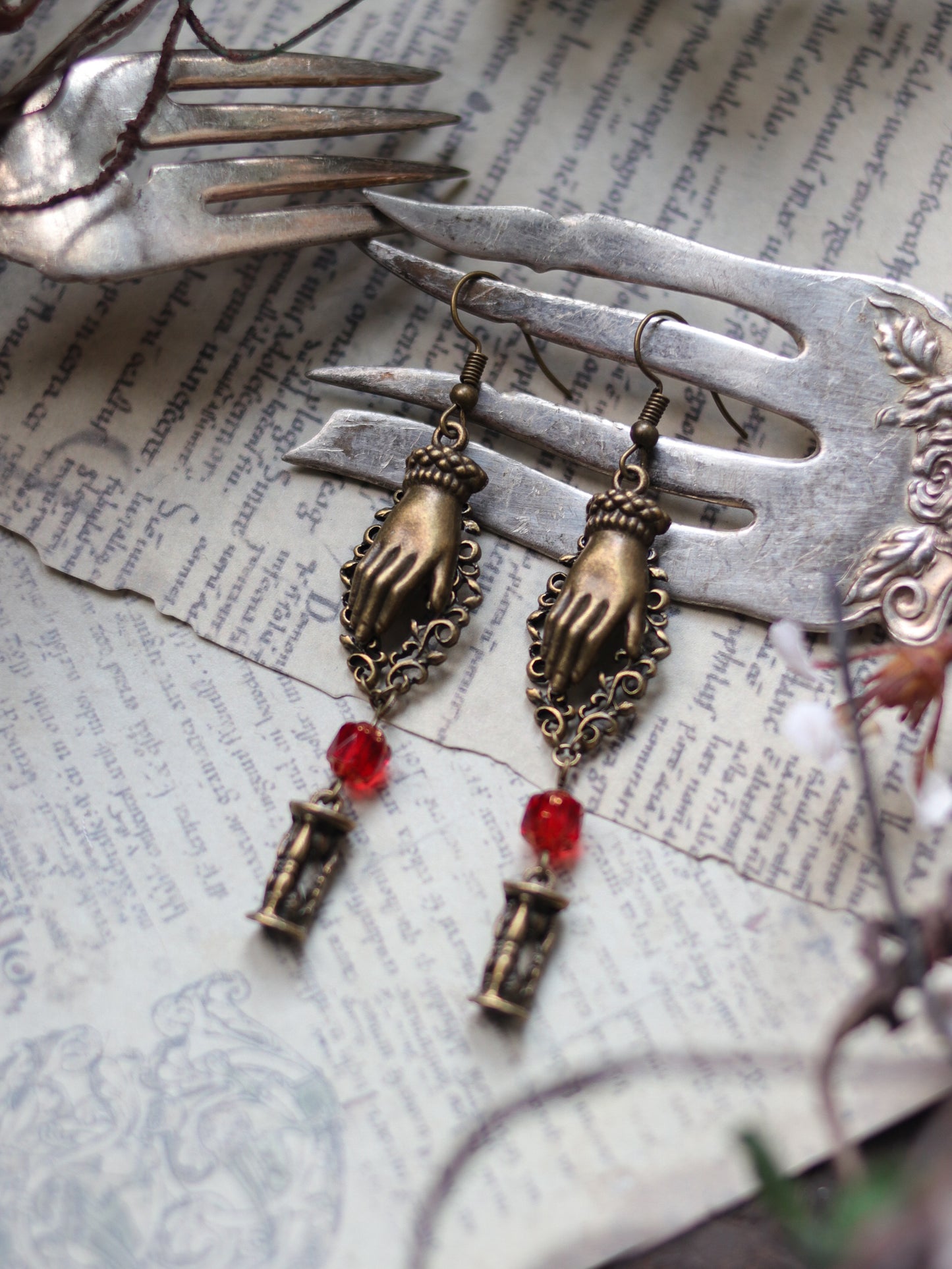 Vintage style earrings - Catch the time, make your time
