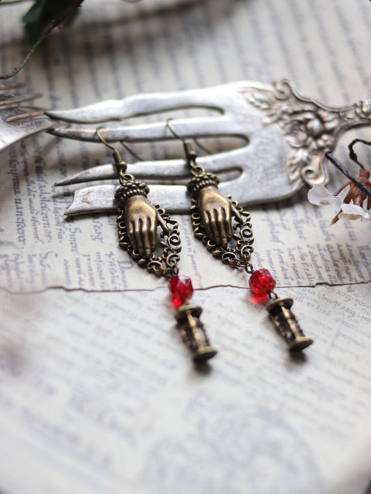 Vintage style earrings - Catch the time, make your time