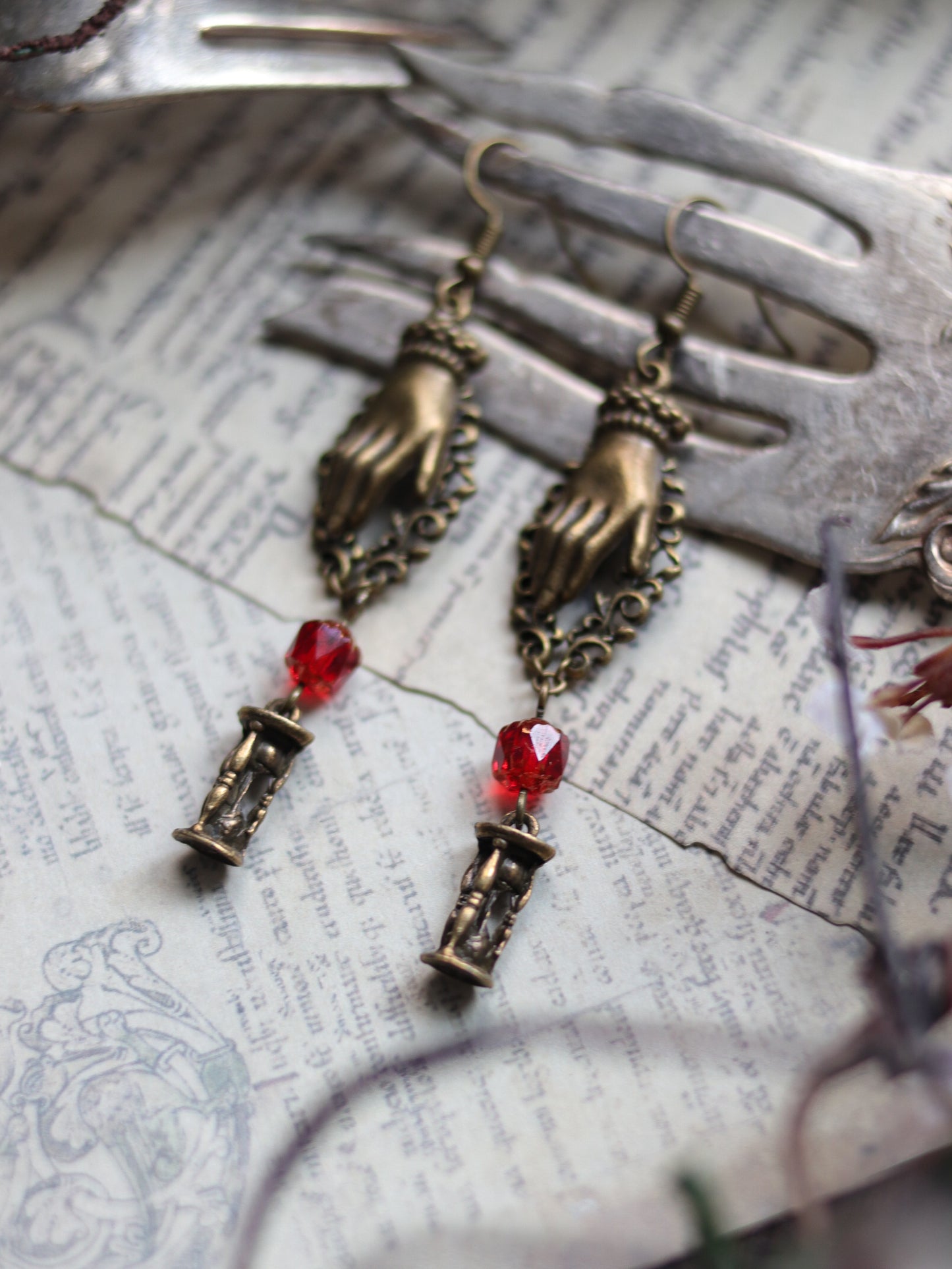 Vintage style earrings - Catch the time, make your time