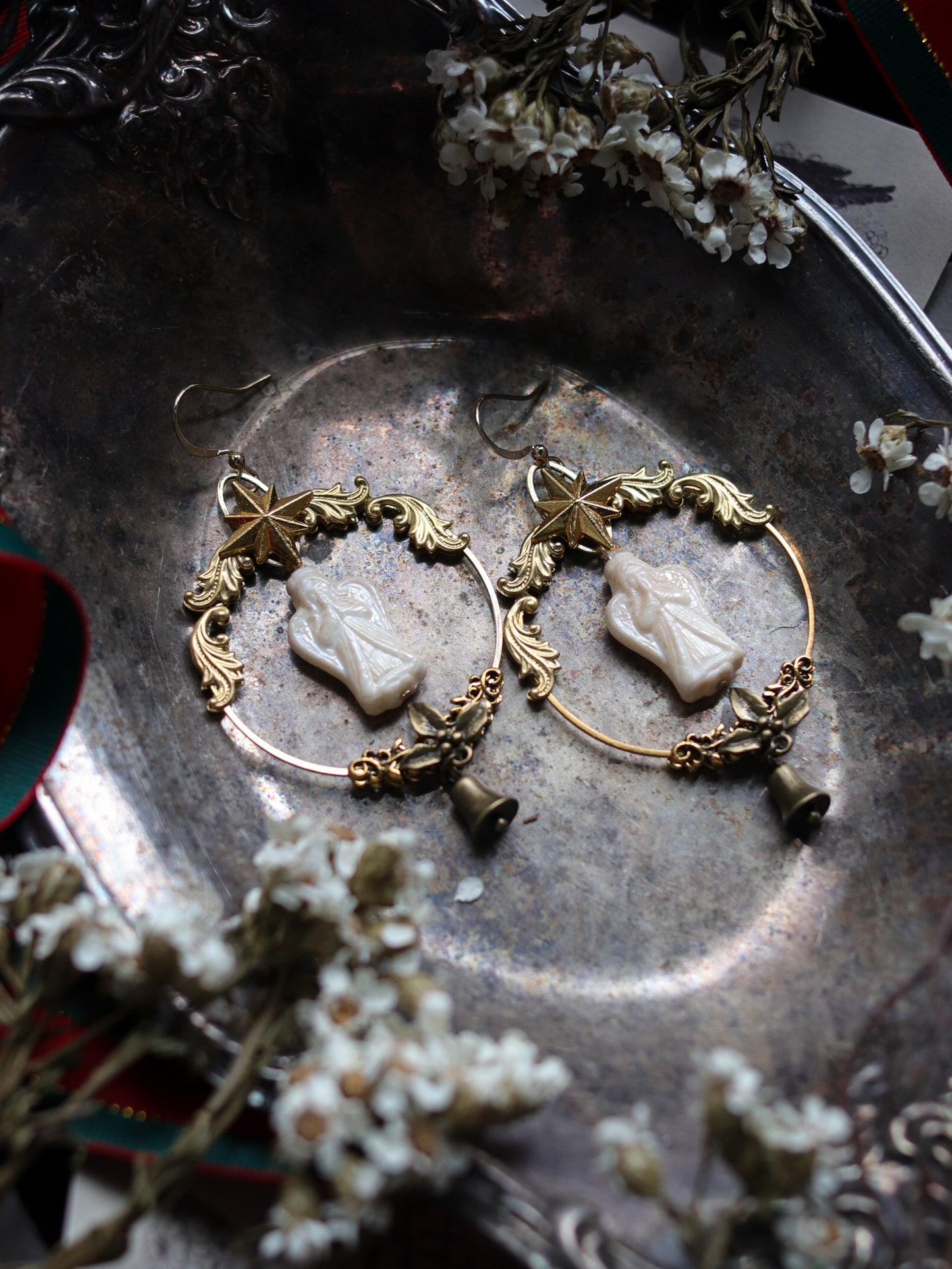 Vintage style earrings - Day angel