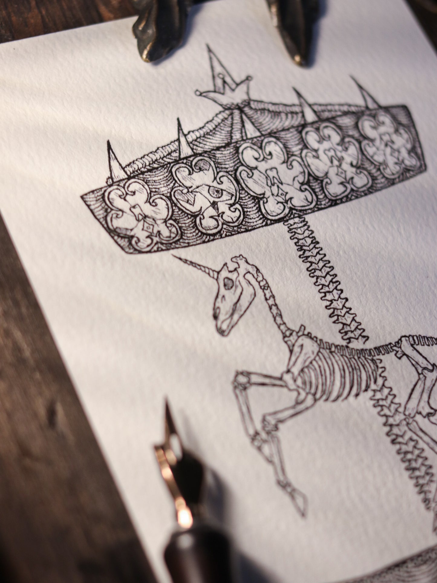 Art Print - Skeleton Merry Go Round