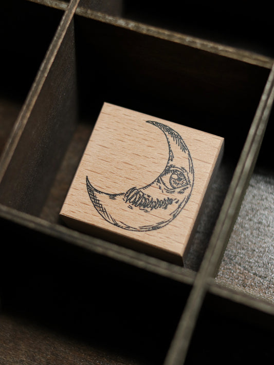 Wooden Stamp - Moon