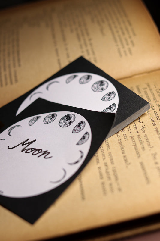 Non-sticky memo paper - Moon Phases