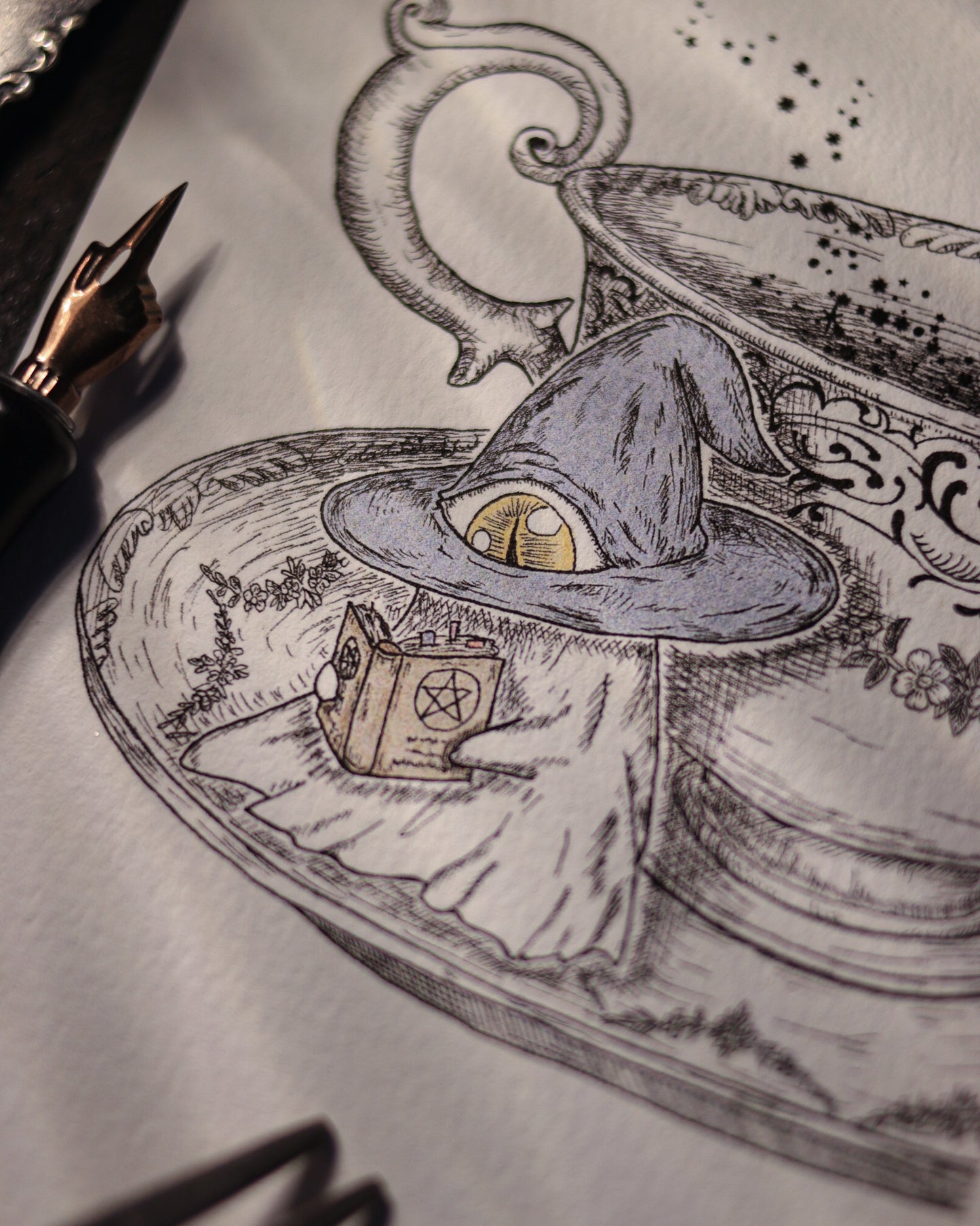 Art Print - Little Elf And Teacup