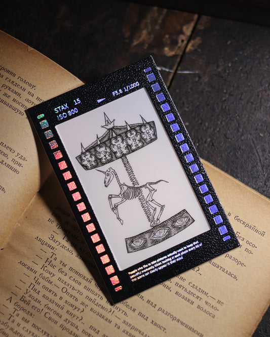 Film Style Card - Skeleton Merry Go Round