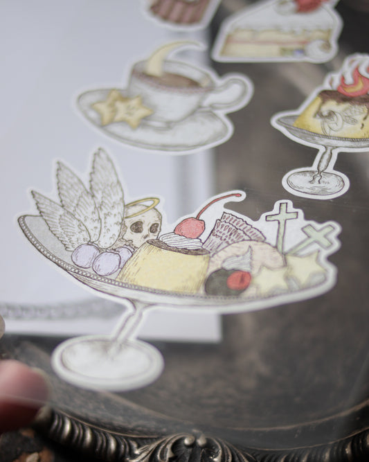 Sticker - Kissaten dessert 貼紙 - 喫茶店甜點