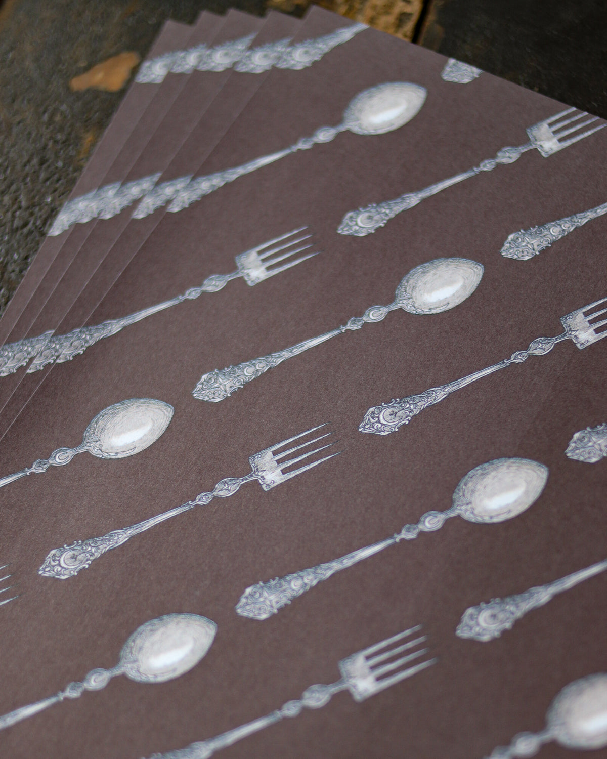 Design paper - The Witch's Cutlery 素材紙 - 魔女的餐具