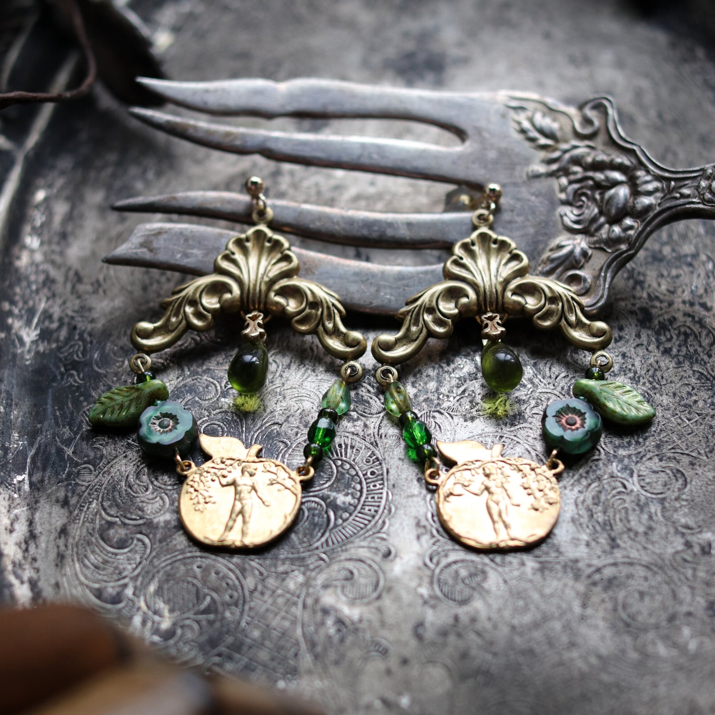 Vintage style earrings - In Eden