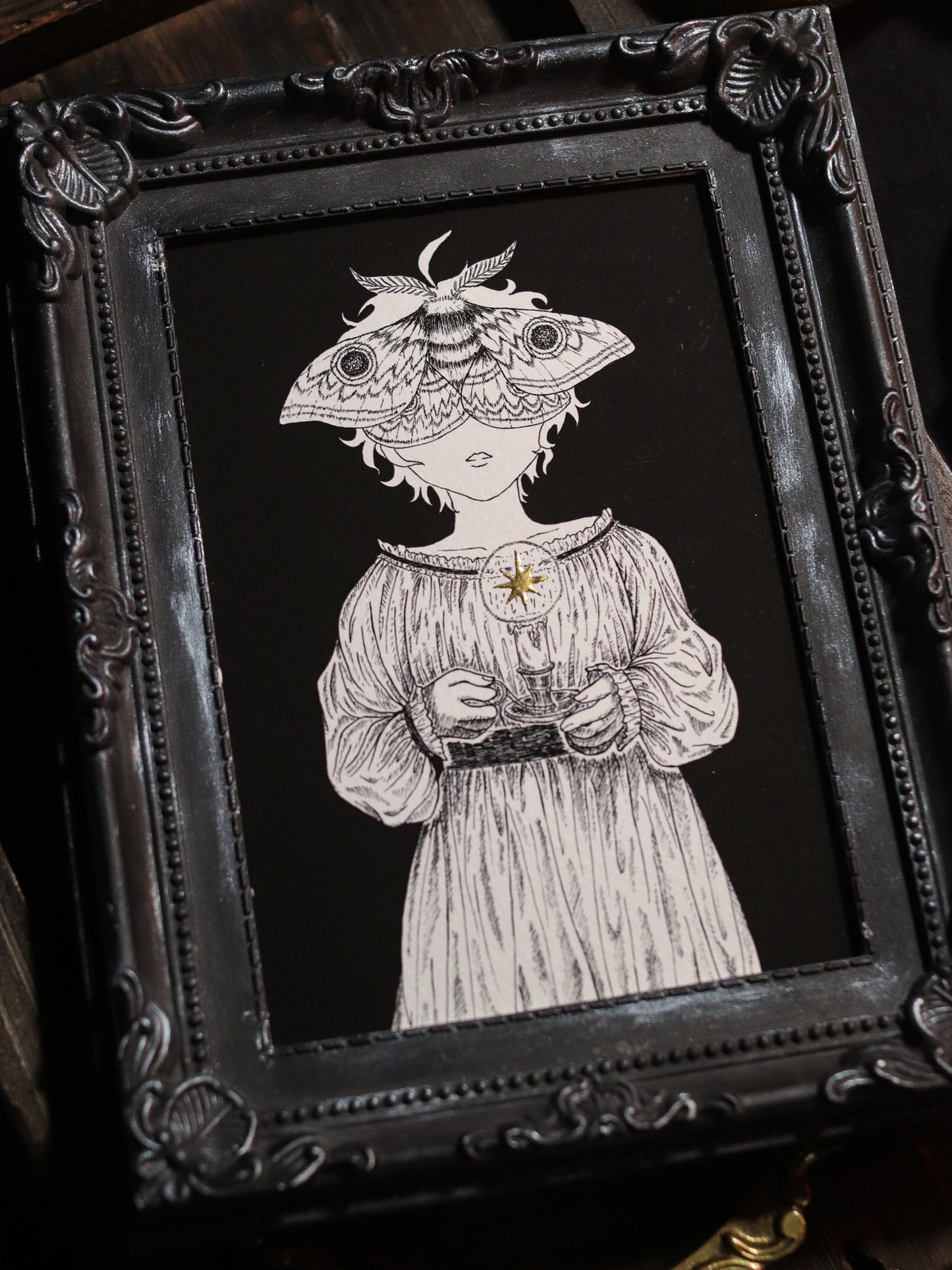 Giclée Art Print - Moth girl