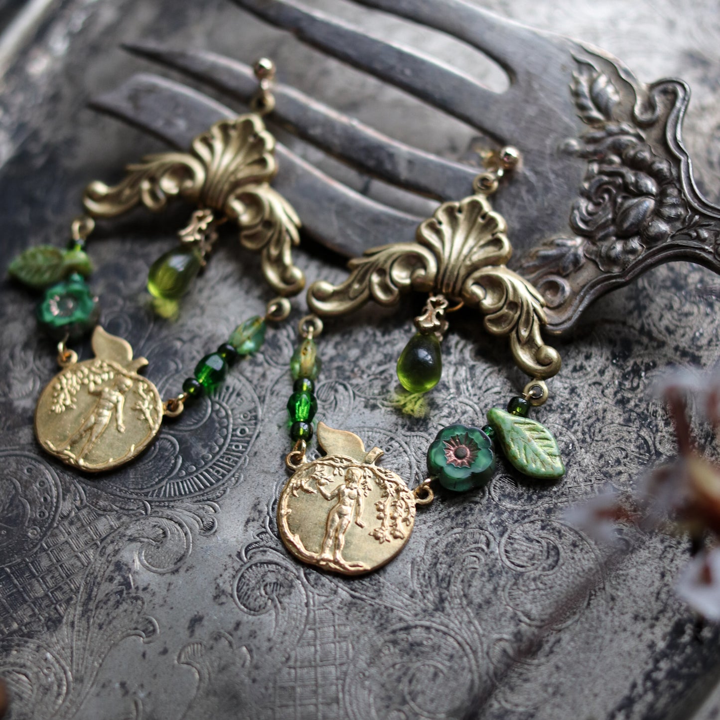 Vintage style earrings - In Eden