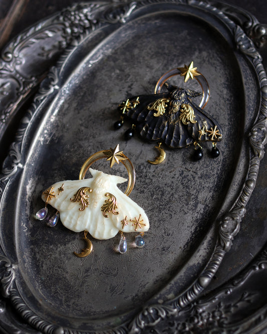 Vintage style brooch - Dawn of Birth, Night of Rest