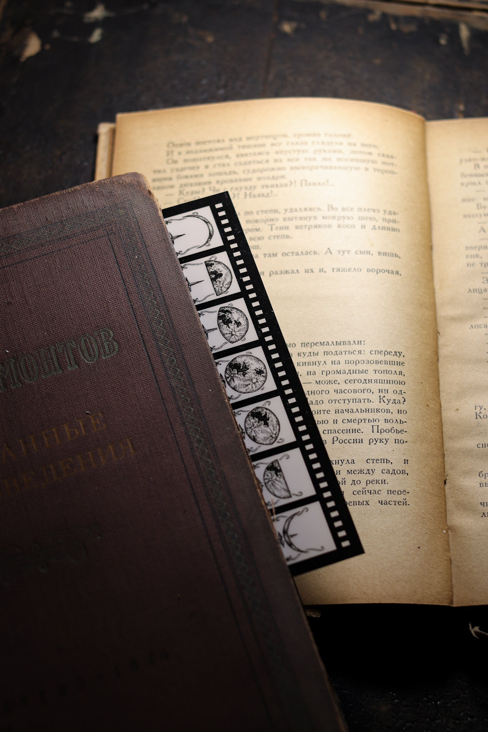 Film Style Bookmark - Moon Phase
