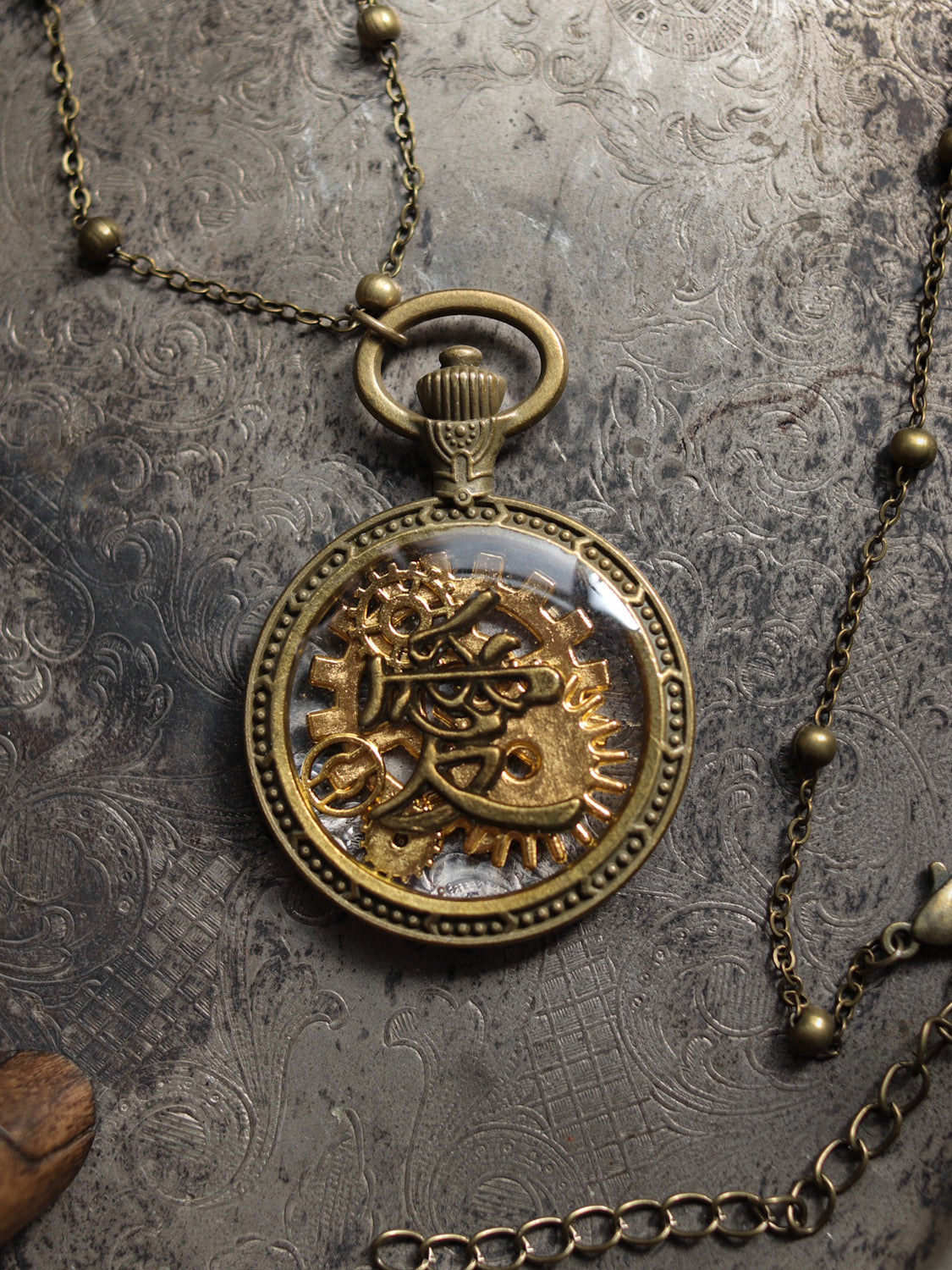 Vintage style necklace - Machinery and Love