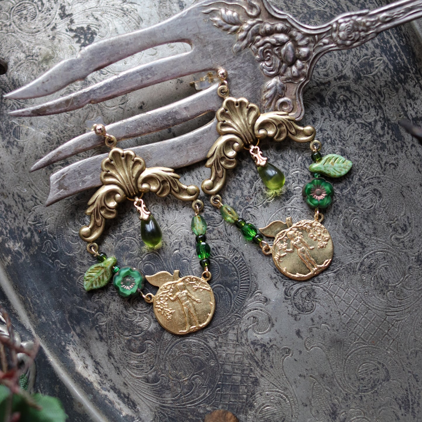 Vintage style earrings - In Eden