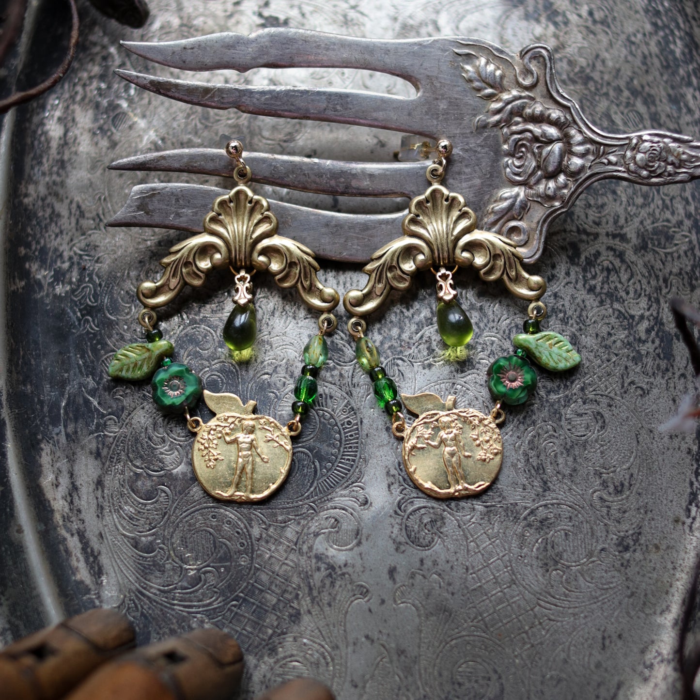 Vintage style earrings - In Eden