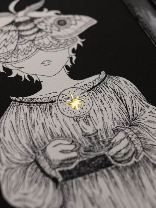 Giclée Art Print - Moth girl