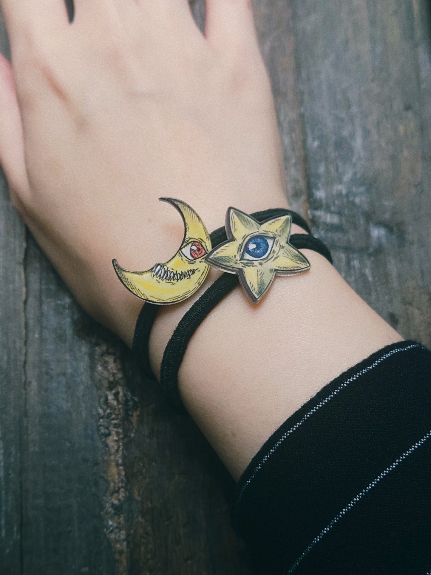 Hair Tie - Moon & Star