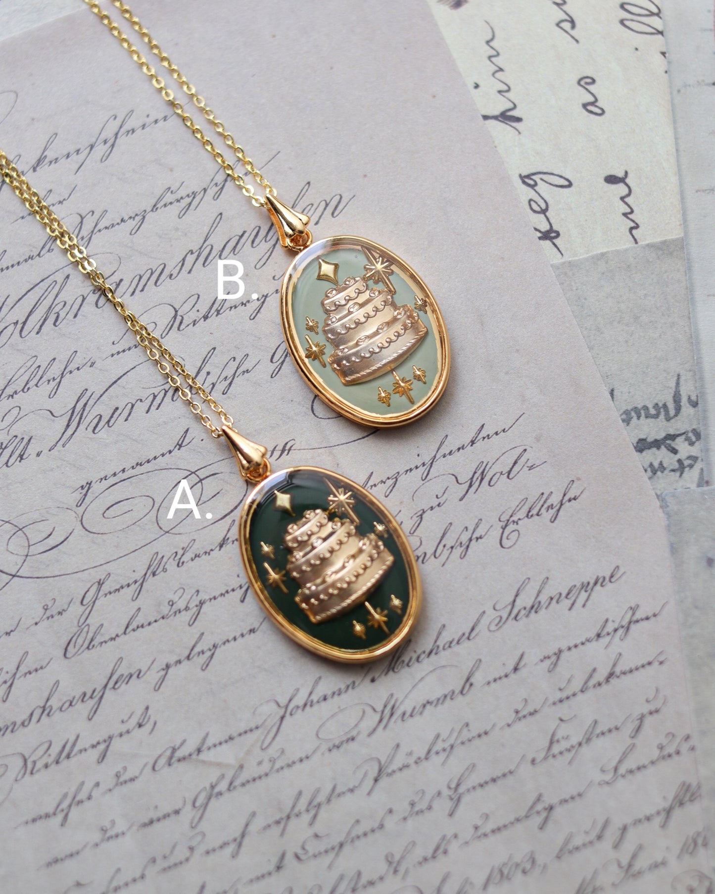 Necklace - Birthday Cake 項鍊 - 生日蛋糕