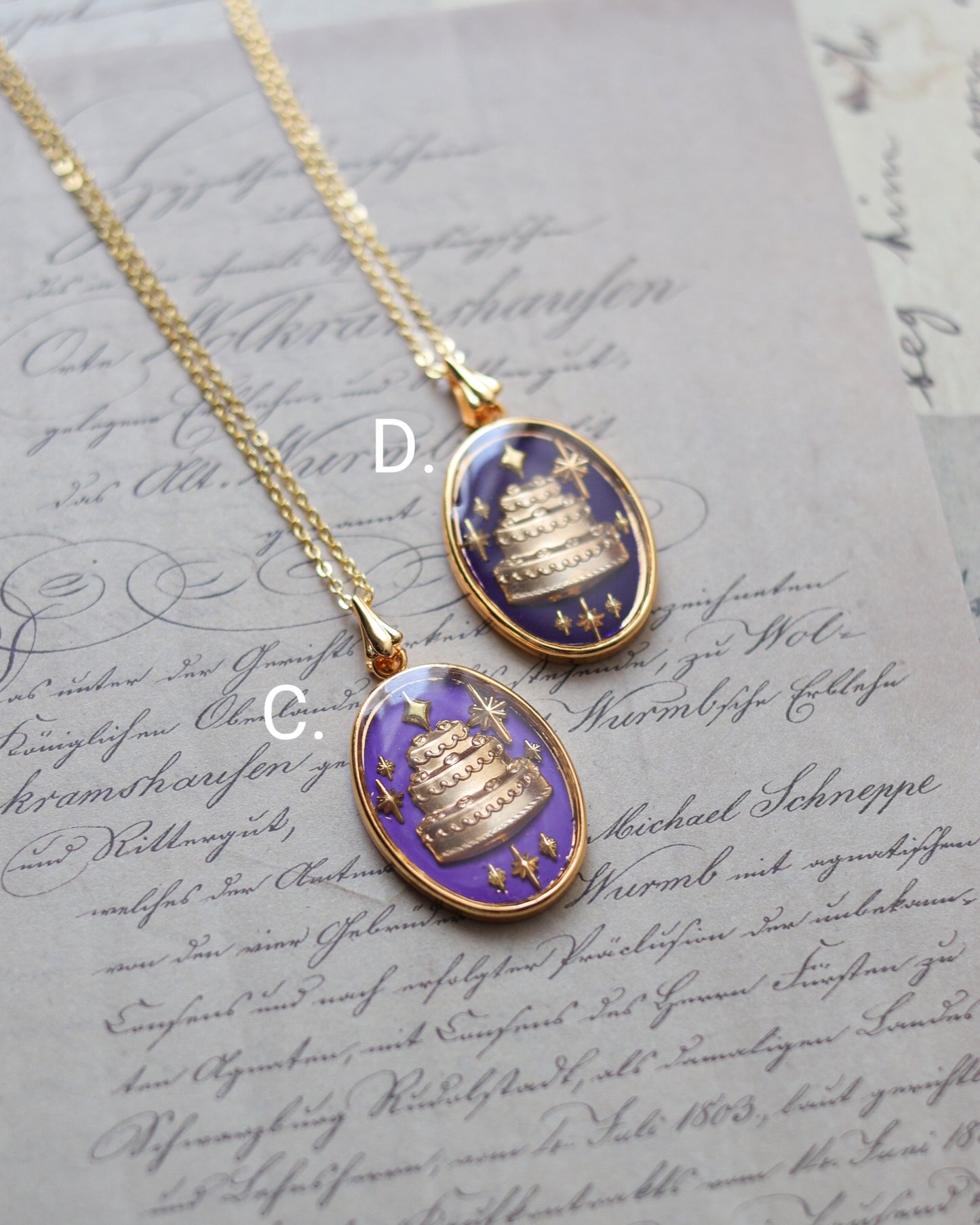 Necklace - Birthday Cake 項鍊 - 生日蛋糕