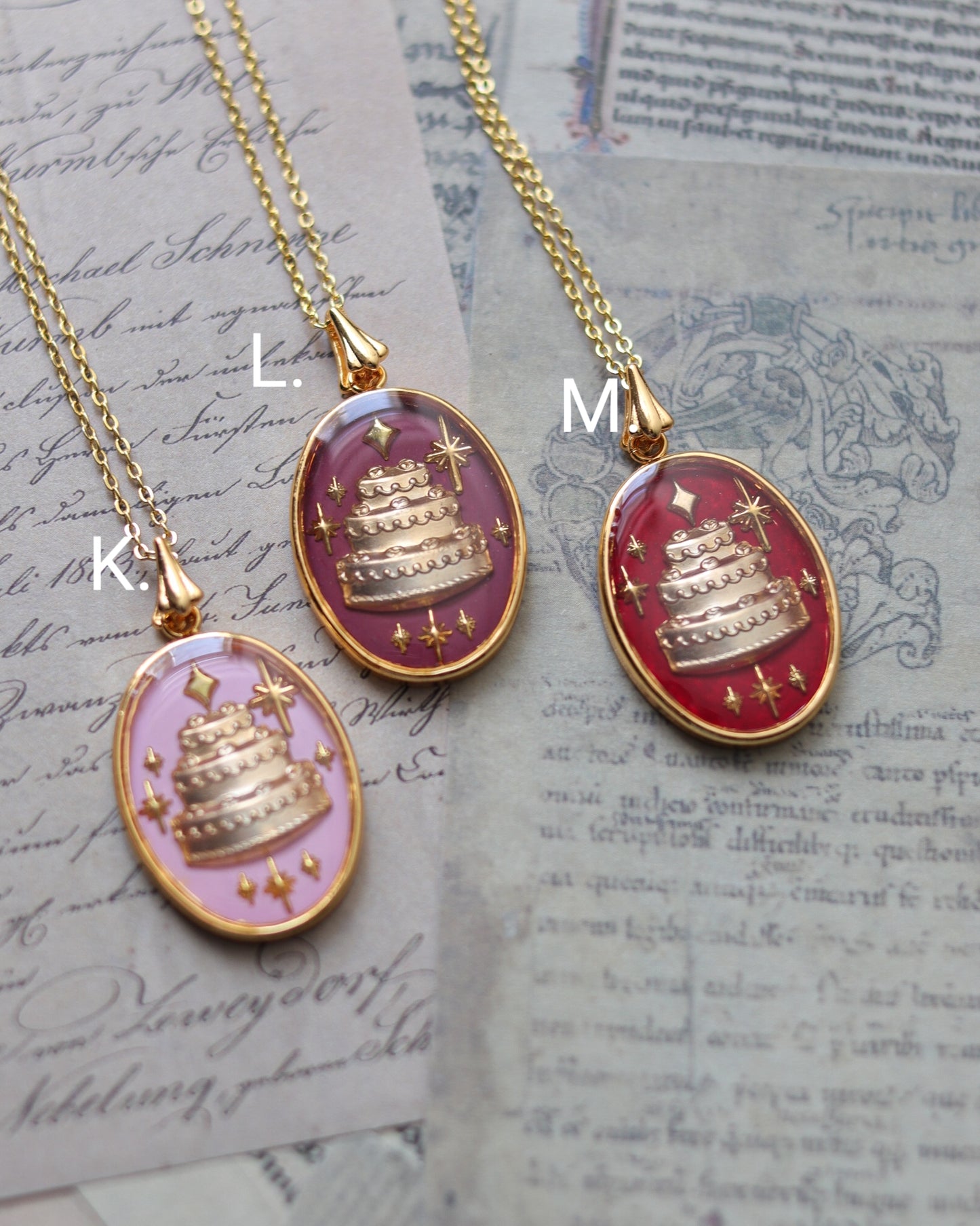 Necklace - Birthday Cake 項鍊 - 生日蛋糕