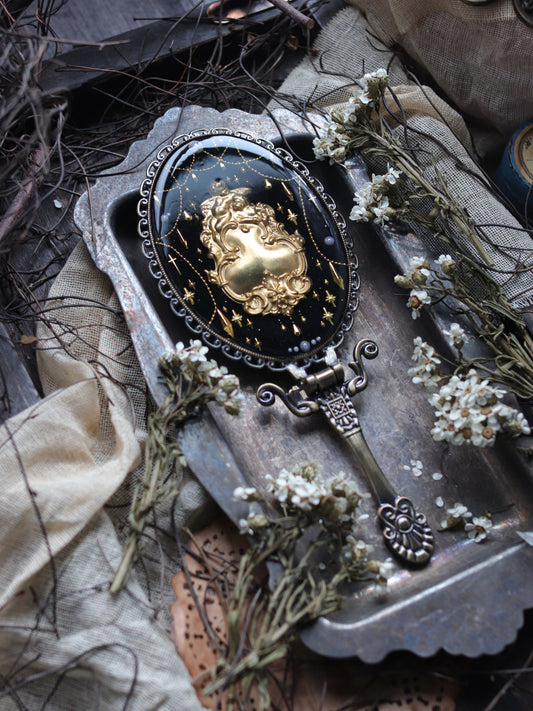 Vintage style hand mirror - Ieisure angel