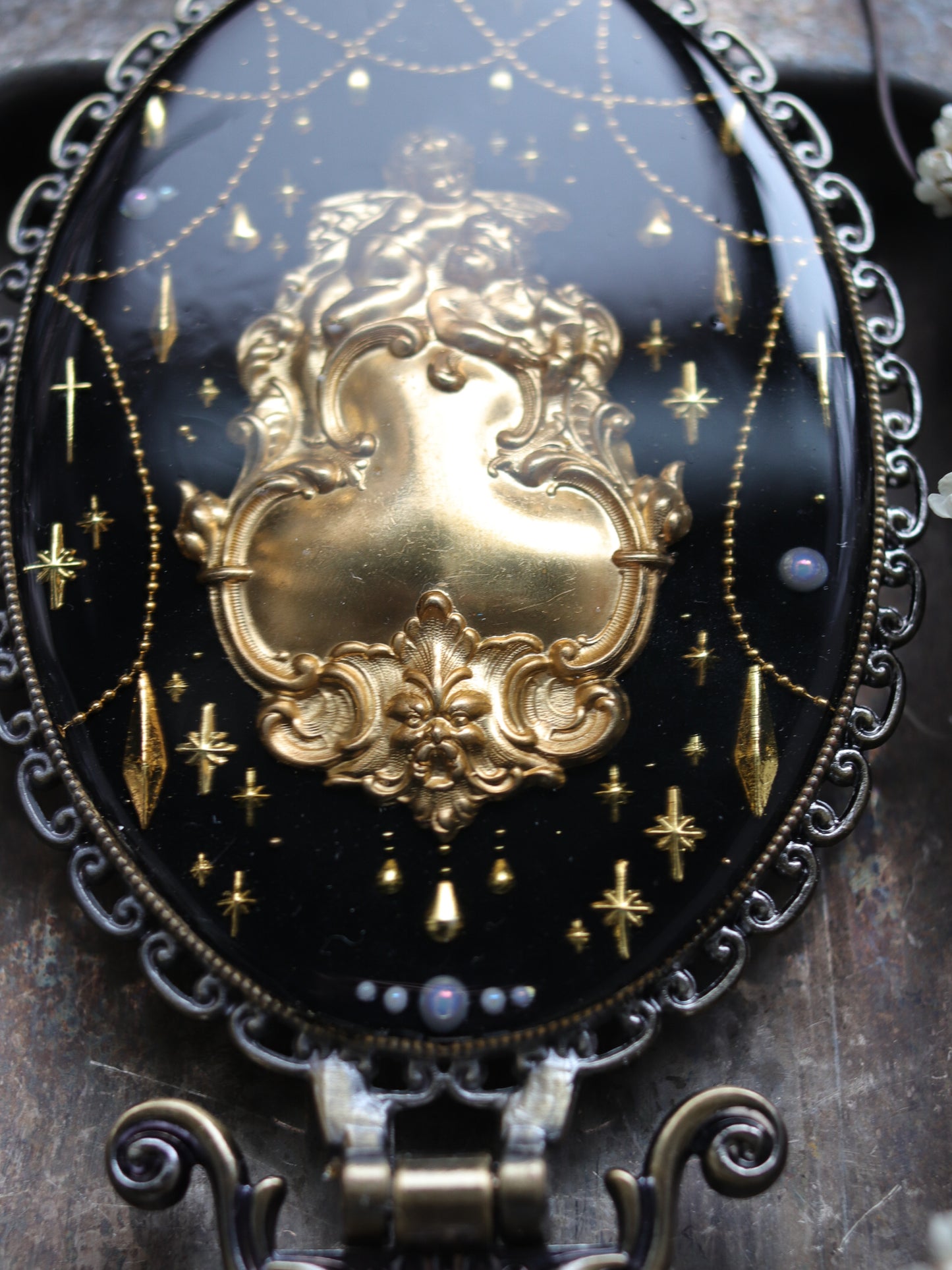 Vintage style hand mirror - Ieisure angel