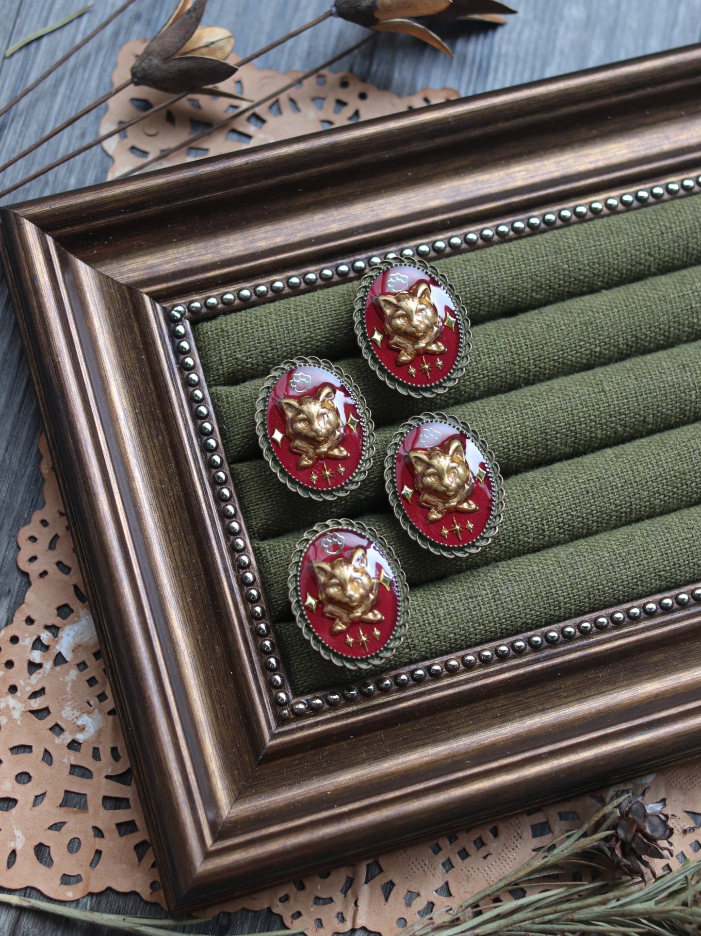 Vintage style ring - Cat