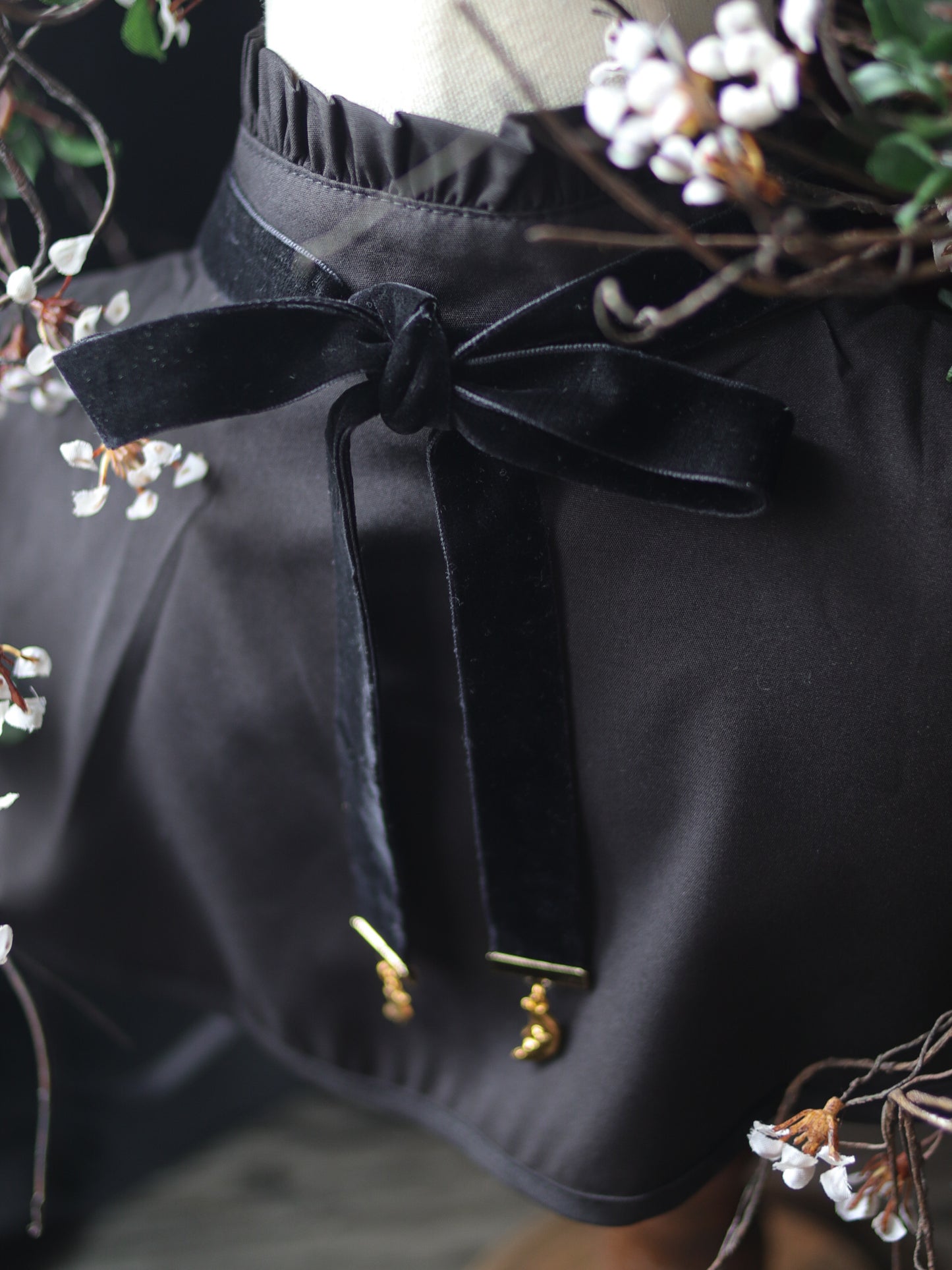 Vintage style necklace - White Moonlight Moth