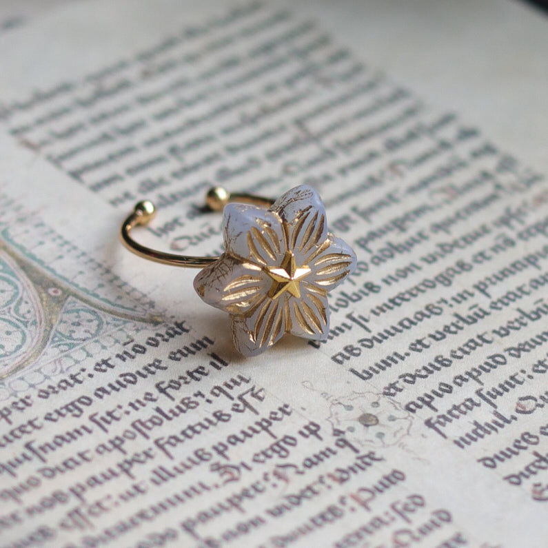 Vintage style  ring - Spinning Star