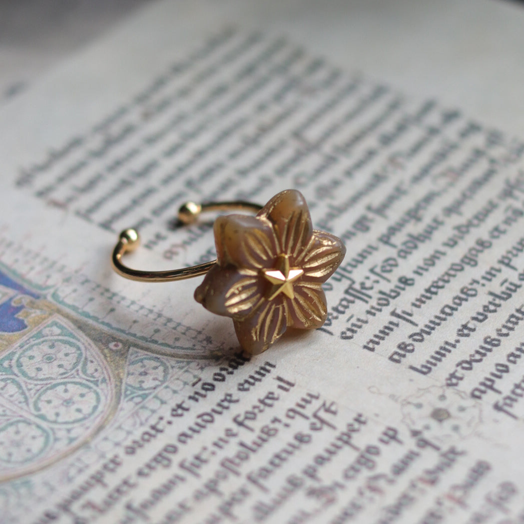 Vintage style  ring - Spinning Star