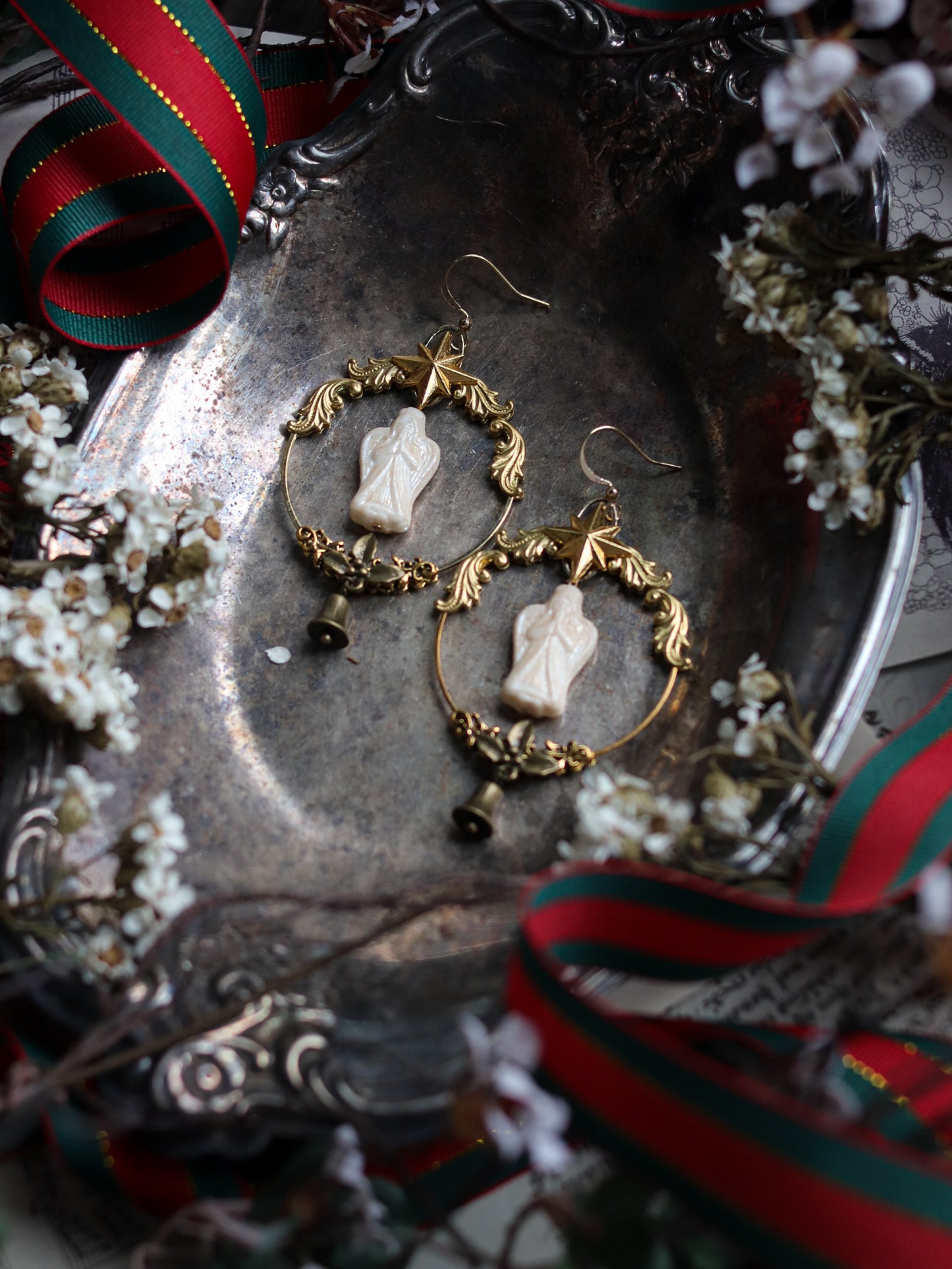 Vintage style earrings - Day angel