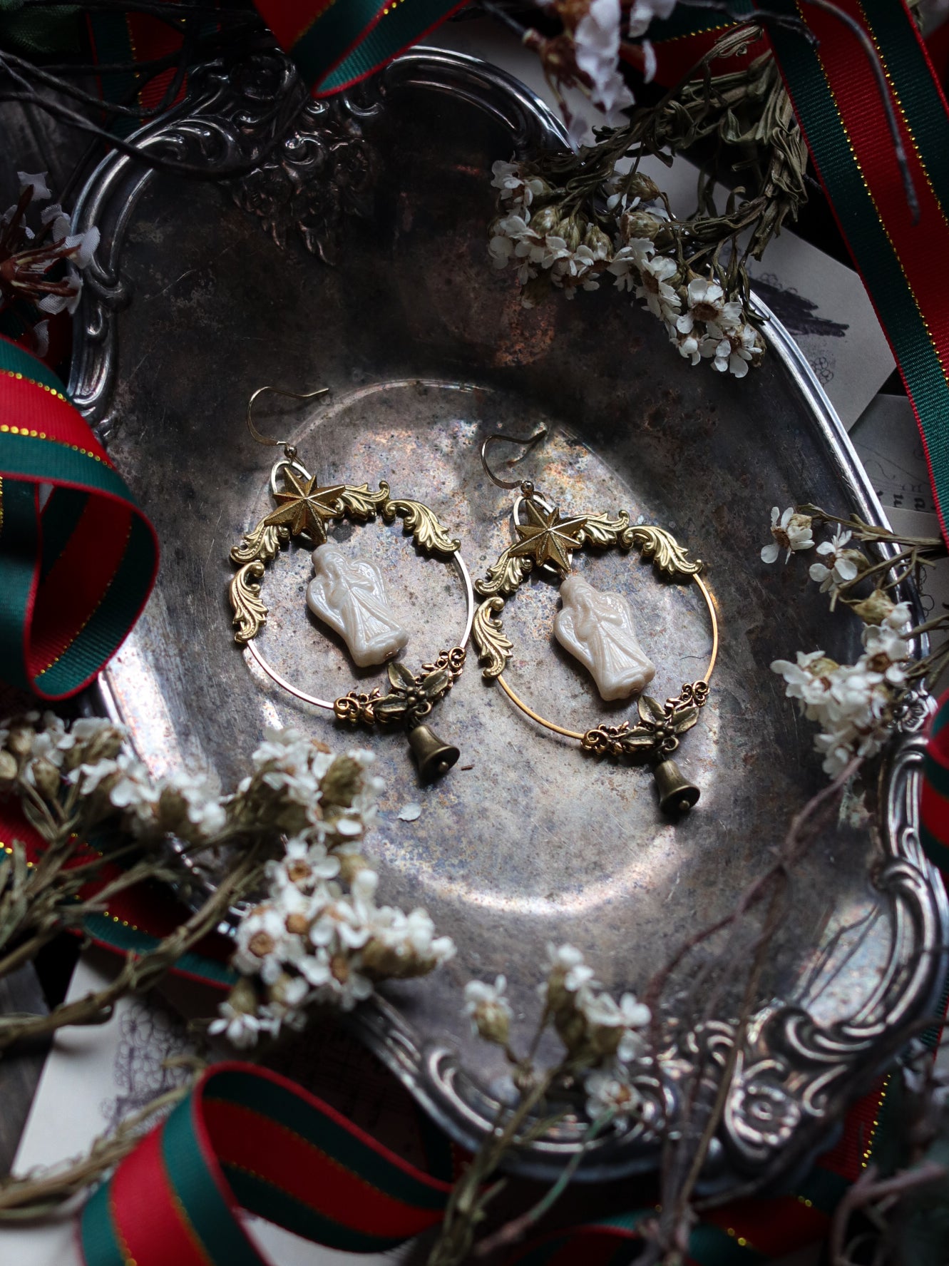 Vintage style earrings - Day angel