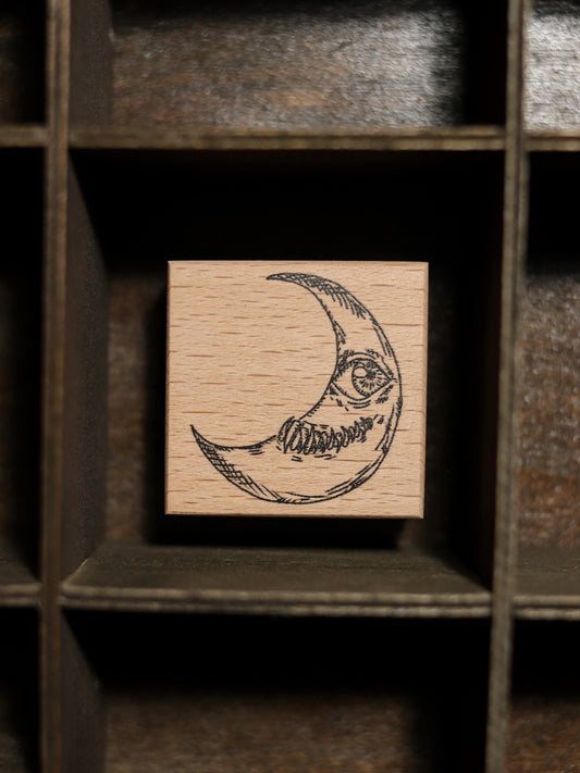 Wooden Stamp - Moon