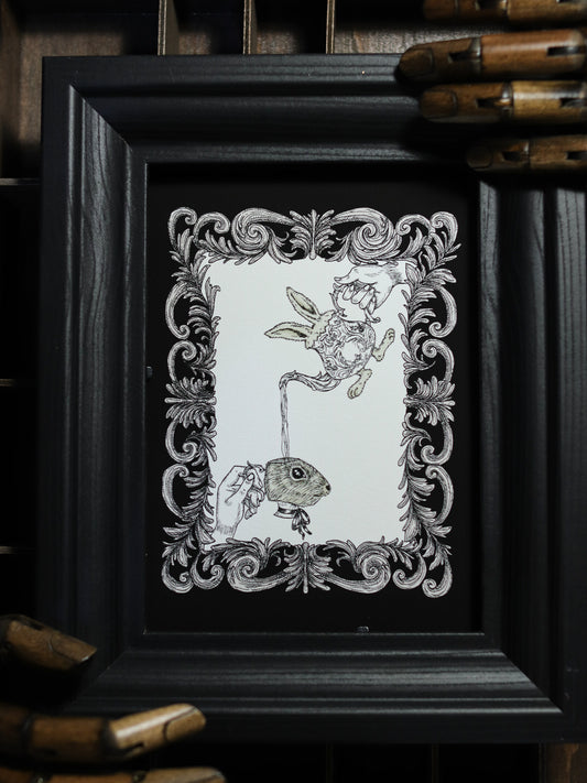 Giclée Art Print - Rabbit Secret Tea Party