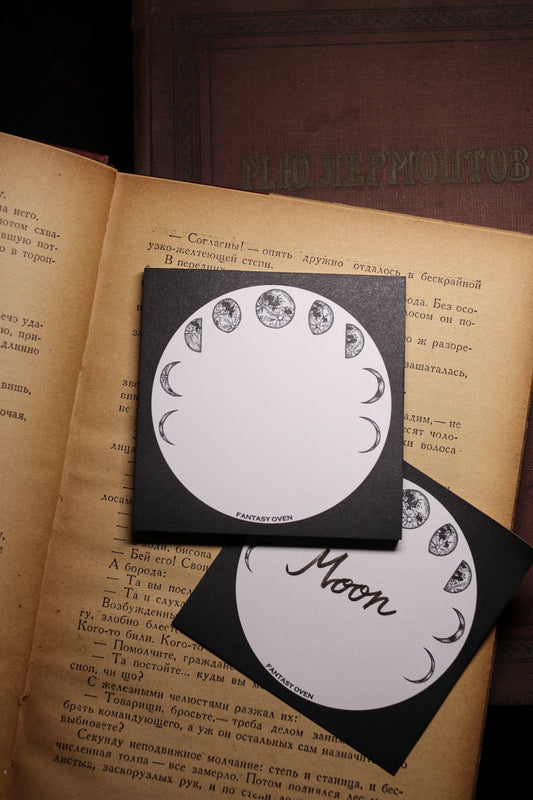 Non-sticky memo paper - Moon Phases
