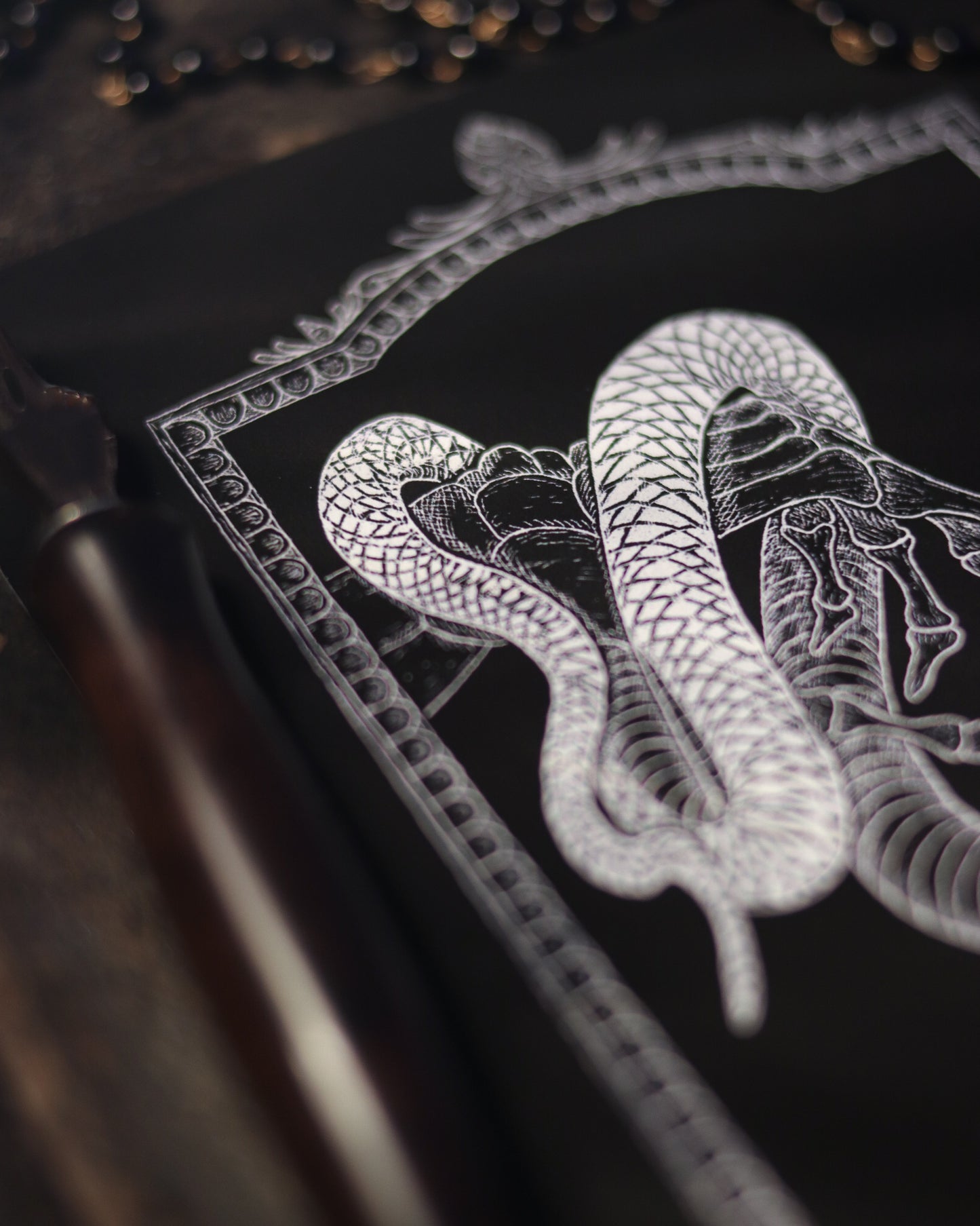 Art Print -  Snake In Paradies