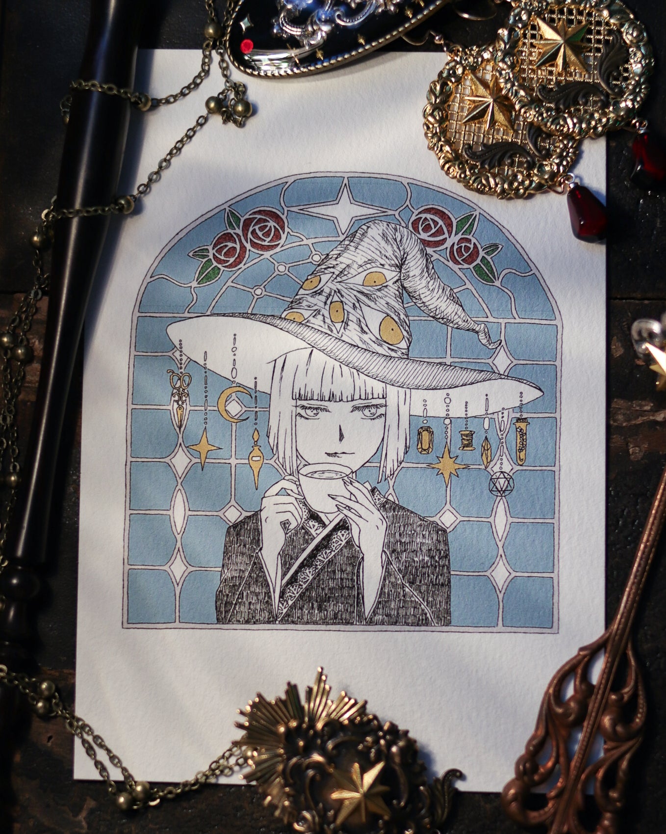 Art Print - Witch coffee shop