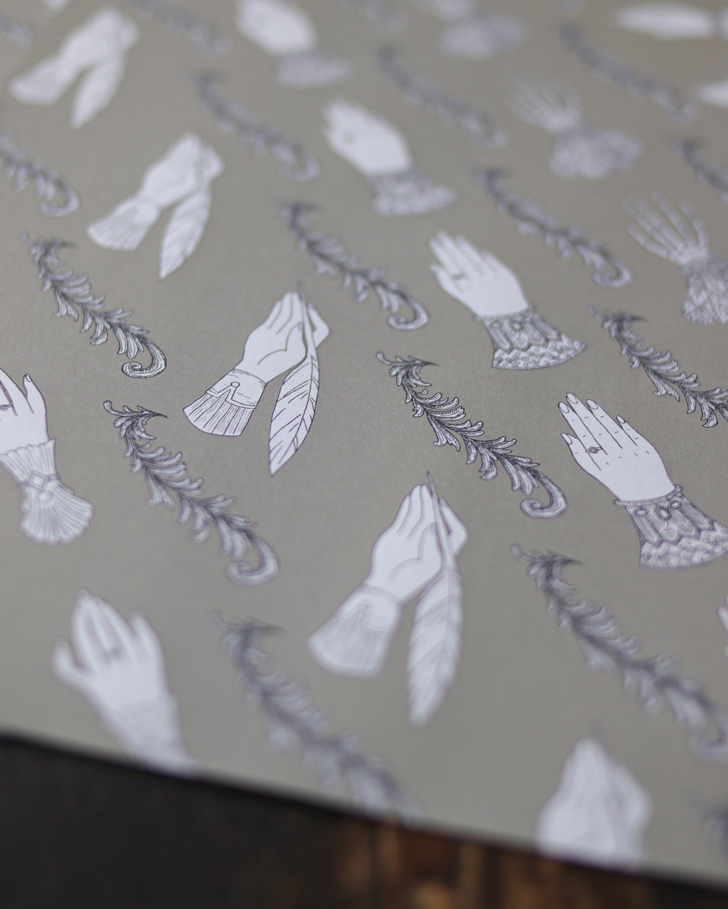 Design paper -  Lady's Hand