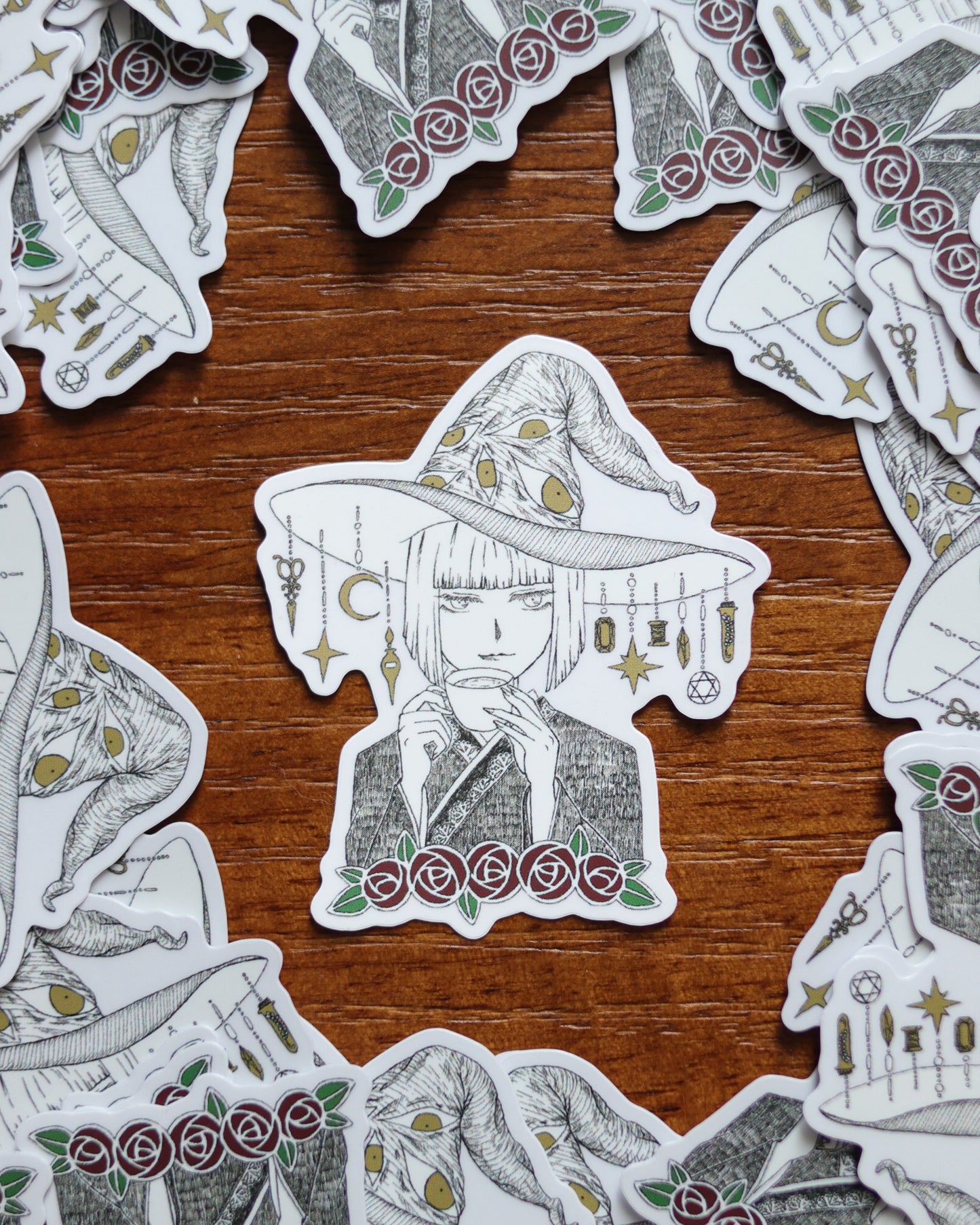 Original Drawing Sticker Packs - Witch coffee shop