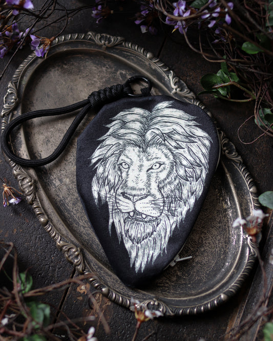 Zipper pouch - lion 拉鍊小掛袋 - 獅子