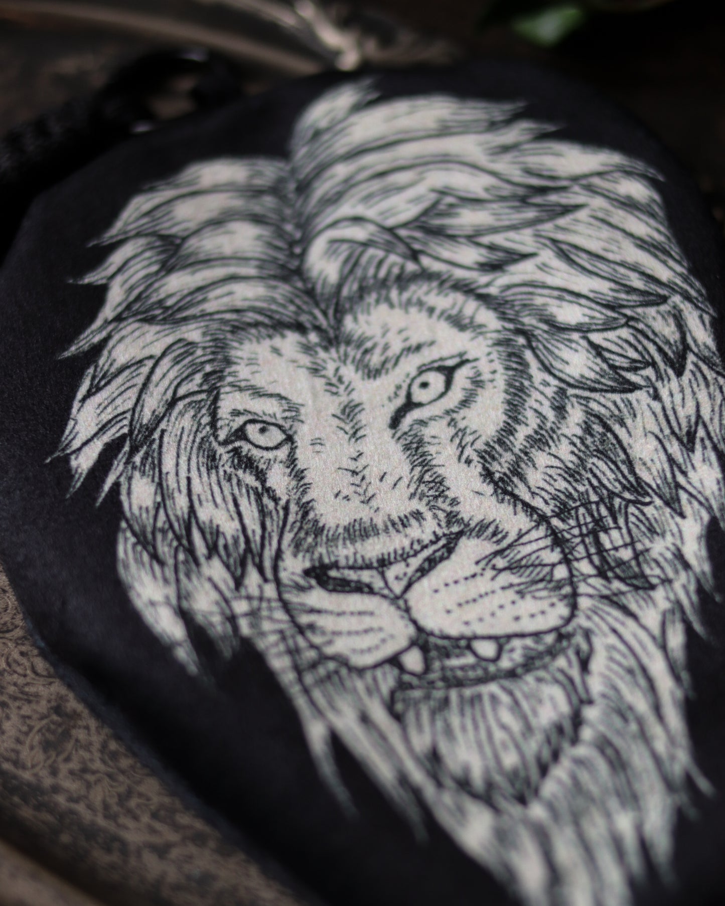 Zipper pouch - lion 拉鍊小掛袋 - 獅子