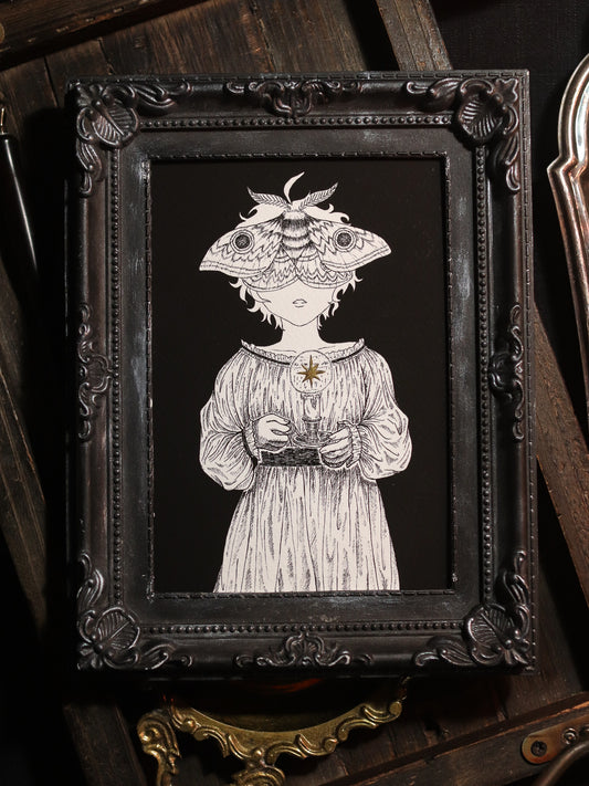 Giclée Art Print - Moth girl