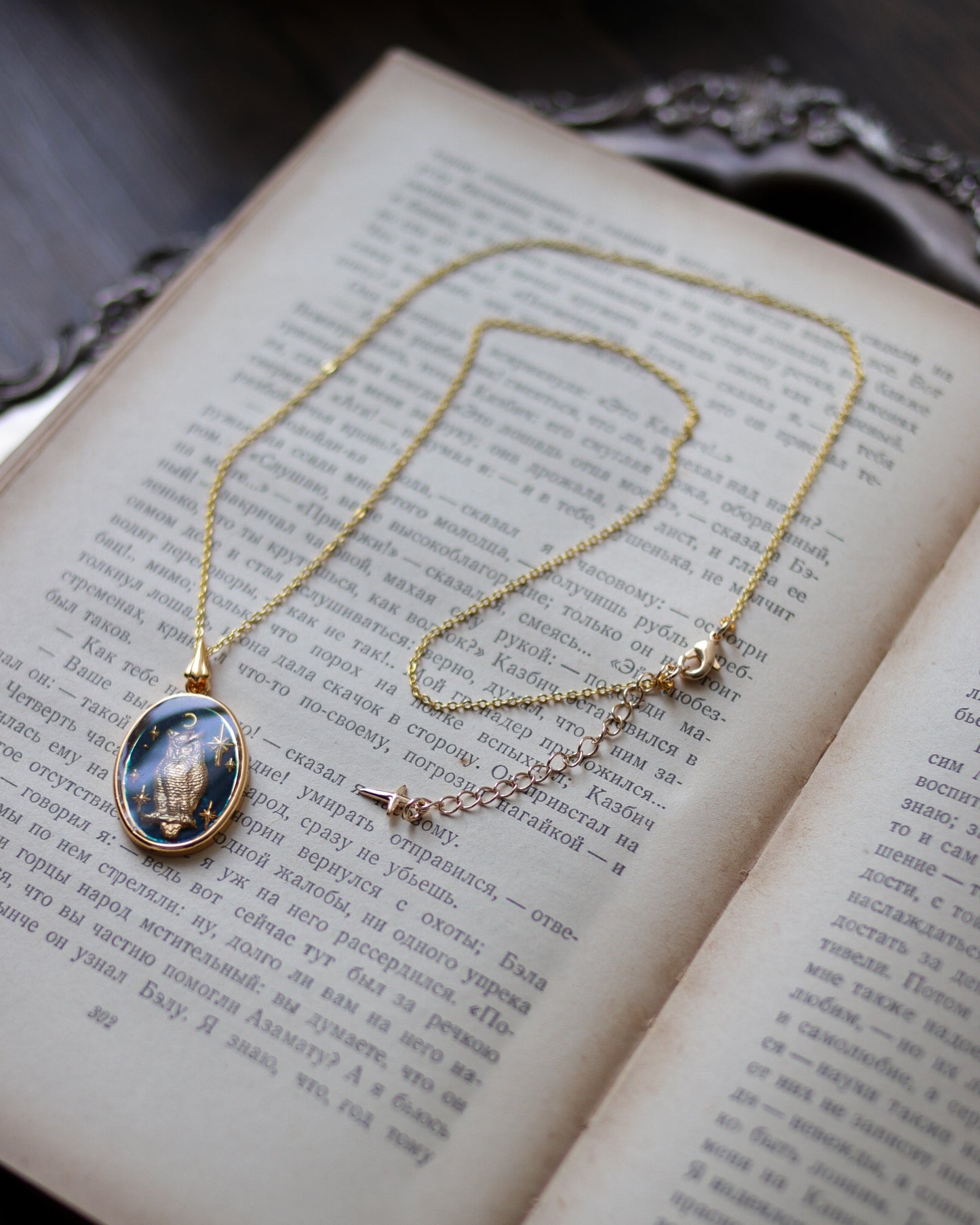 Vintage style necklace - Owl