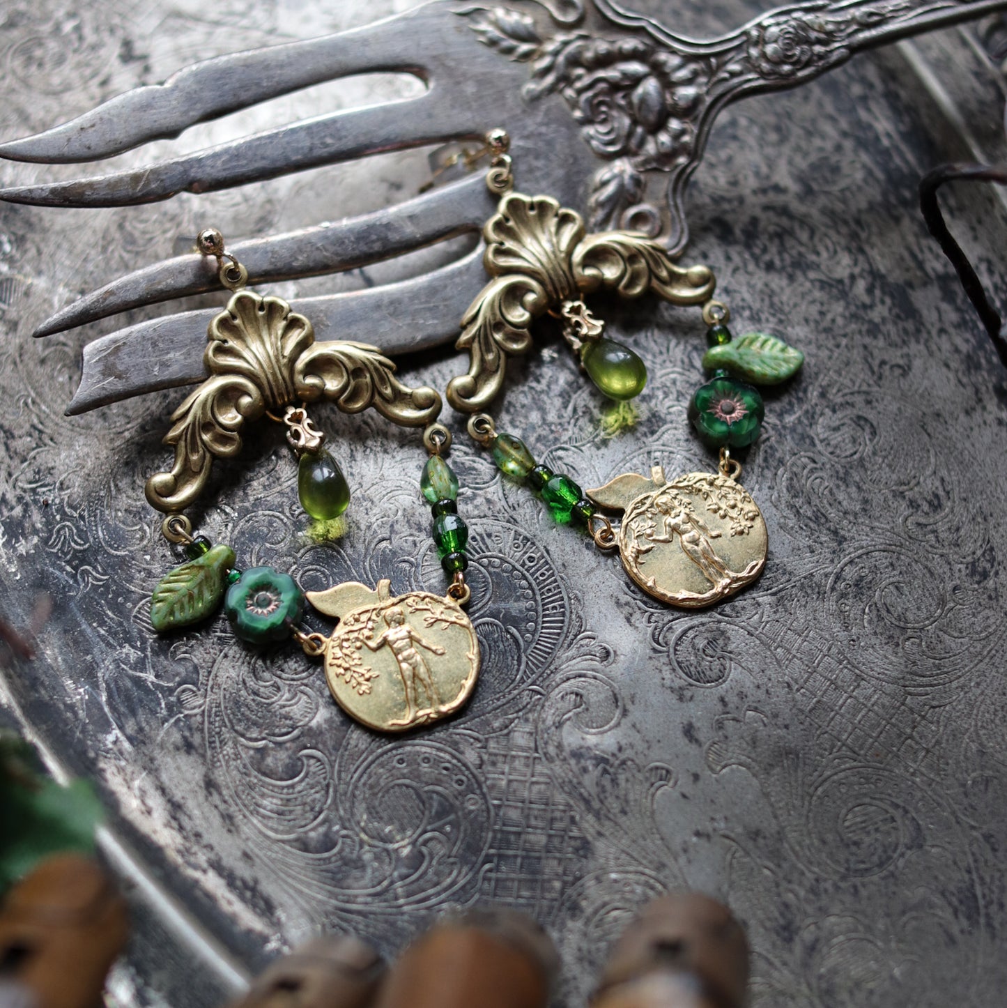 Vintage style earrings - In Eden