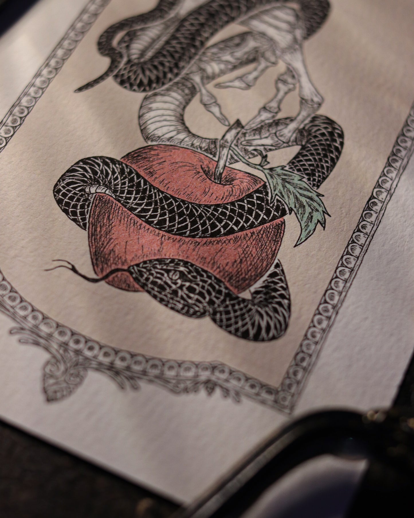 Art Print - Black Snake In Paradies