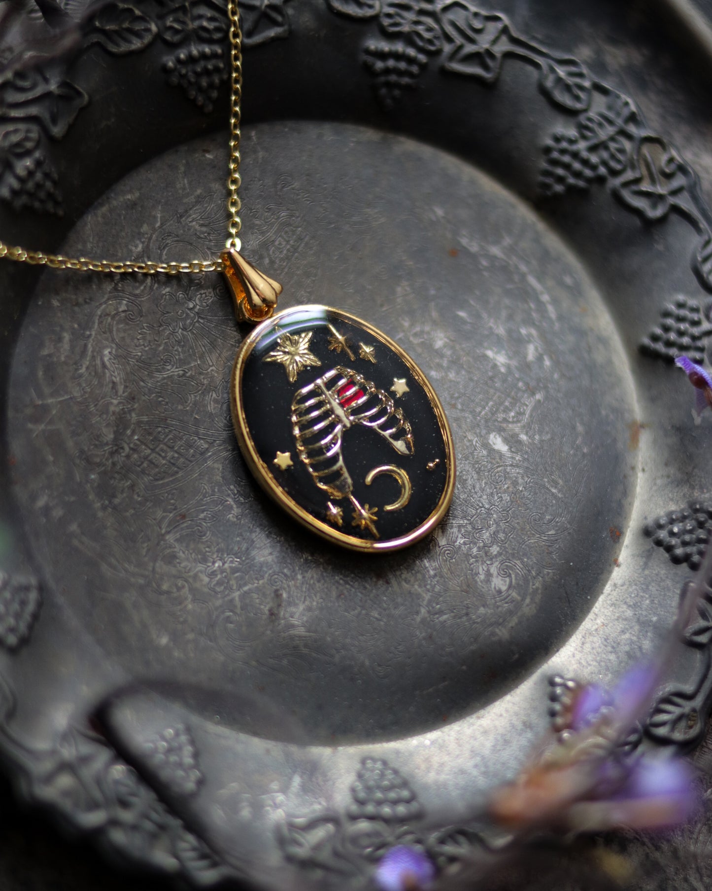 Vintage style necklace - Wish you become a star