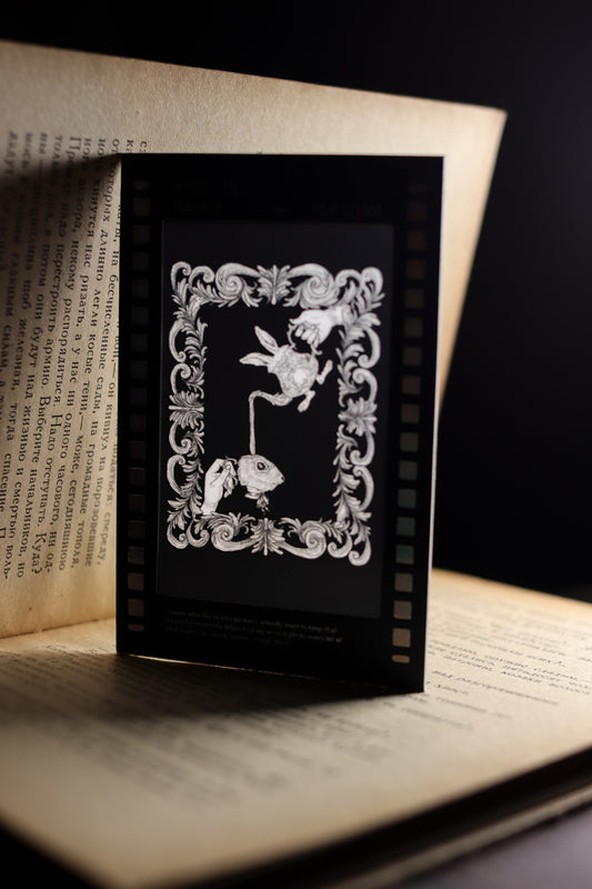 Film Style Card - Rabbit Tea Party