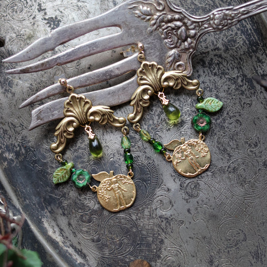 Vintage style earrings - In Eden